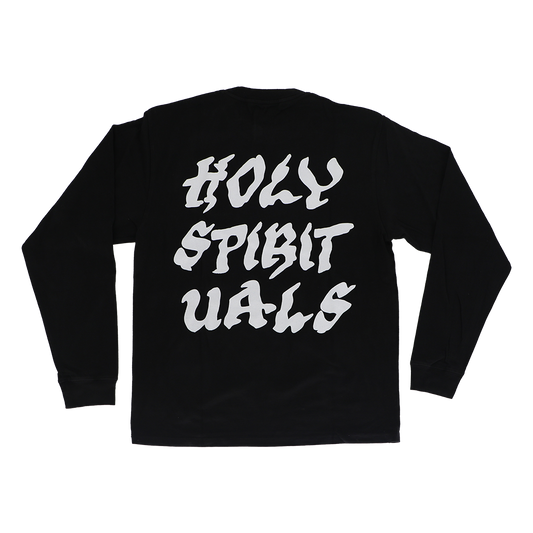 HOLY SPIRITUALS Long Sleeve Embroidered Logo Tee